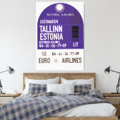 Tallinn Estnisch Fahrkarte Leinwanddruck (Insitu (Schlafzimmer))