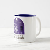 Tallinn Estnisch Fahrkarte Zweifarbige Tasse (VorderseiteRechts)