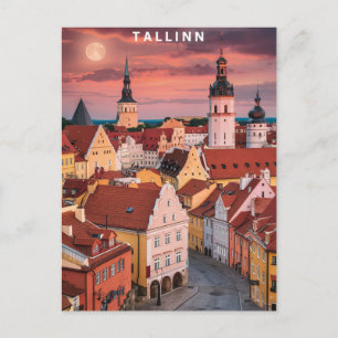 Tallinn Estonia Street Travel Postkarte