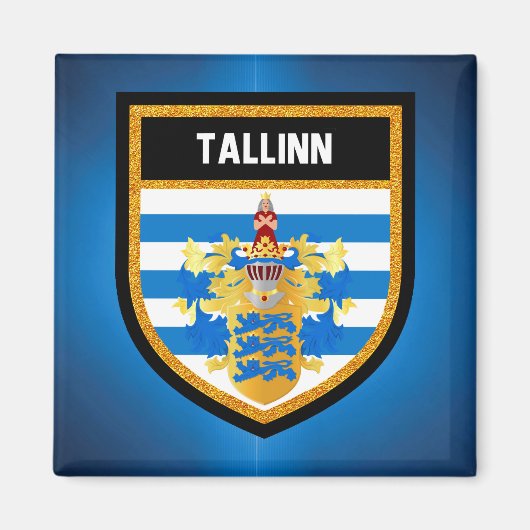Tallinn Flag Magnet (Vorne)
