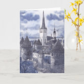 Tallinn Grußkarte Karte (Gelbe Blume)