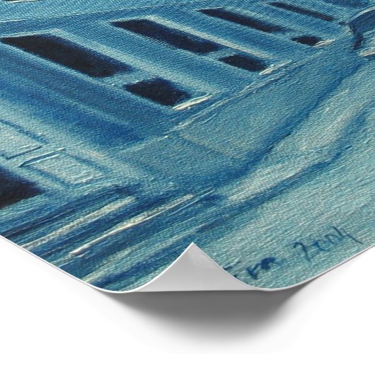 Tallinn in Blue Poster (Ecke)