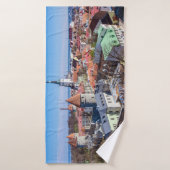 Tallinn Innenstadtblick Badehandtuch (Badehandtuch)
