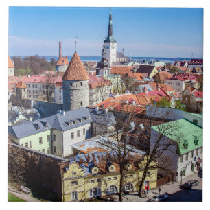 Tallinn Innenstadtblick Fliese