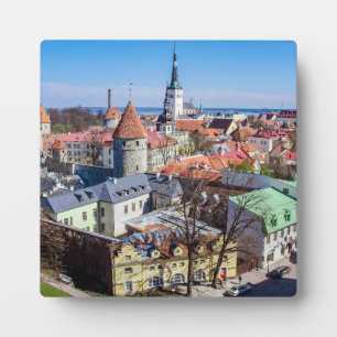 Tallinn Innenstadtblick Fotoplatte