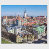 Tallinn Innenstadtblick Geschenkpapier (Flach)