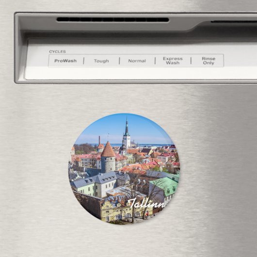 Tallinn Innenstadtblick Magnet (In Situ (Geschirrspüler))