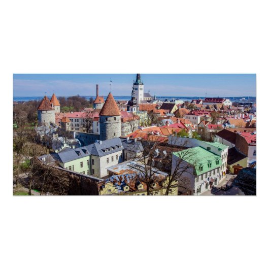 Tallinn Innenstadtblick Poster (Vorderseite)