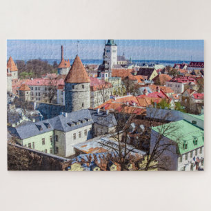 Tallinn Innenstadtblick Puzzle