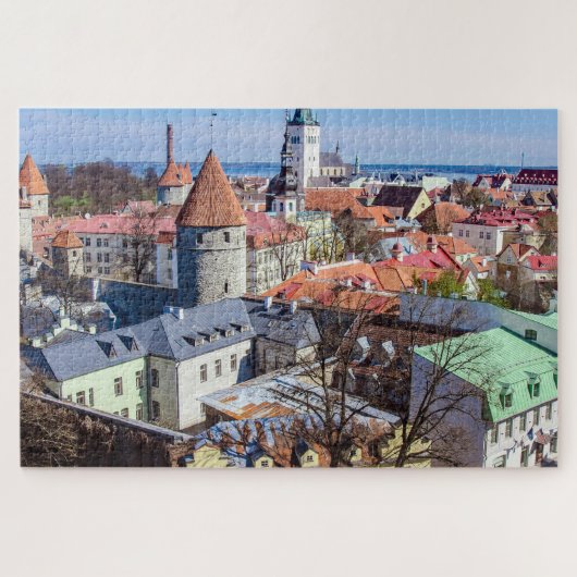 Tallinn Innenstadtblick Puzzle (Horizontal)
