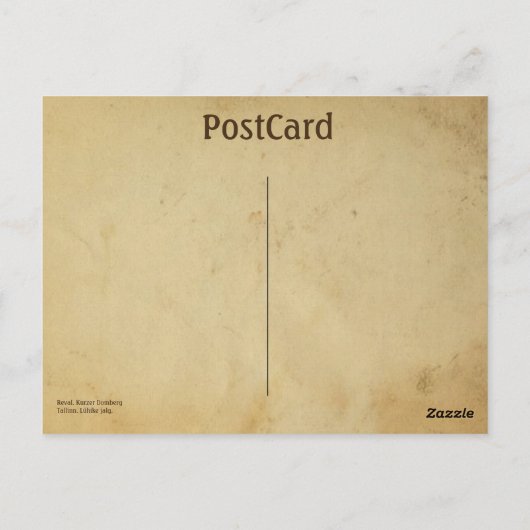 Tallinn. Luhike jalg Postkarte (Rückseite)