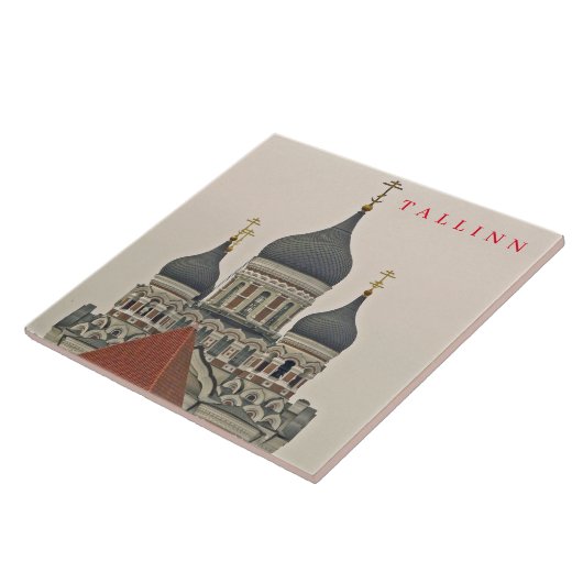 Tallinn Nevsky Kathedrale Keramik Kachel (Seite)