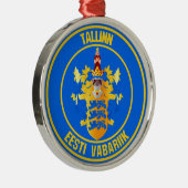 Tallinn Round Emblem Ornament Aus Metall (Rechts)
