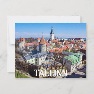 Tallinn Stadtbild aus der Luft in Estland