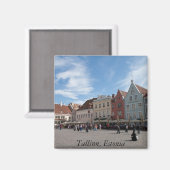 Tallinn Stadtzentrum Magnet (Vorderseite/Rückseite)