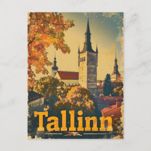 Tallinn Vintage Postkarte