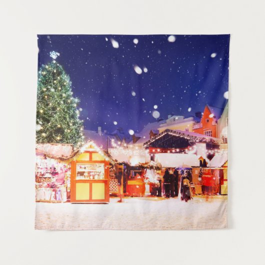 Tallinn Weihnachtsmarkt. Wandteppich (Vorderseite)