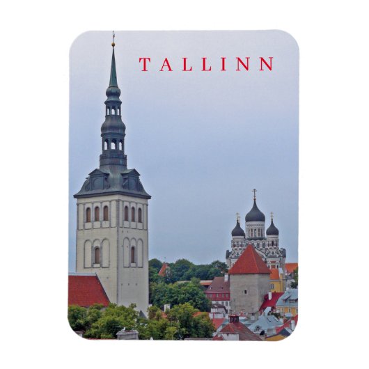 Tallinnturm und Kühlschrankmagnet Magnet (Vertikal)