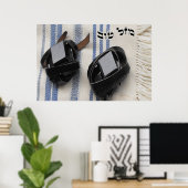 Tallis & Tefillin - Mazel Tov auf Hebräisch Poster (Heimbüro)