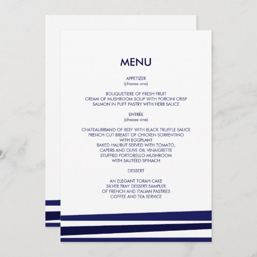 Tallit Bar Mitzvah Programm (Vorne/Hinten)