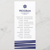 Tallit Bar Mitzvah Programm (Vorderseite)