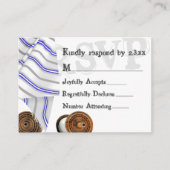 Tallit Bar Mitzvah RSVP Card Hinweiskarte (Vorderseite)