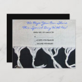 Tallit Tallis Bar Bat Mitzvah Einladung Inv Antwor (Vorne/Hinten)