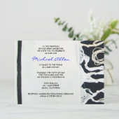 Tallit Tallis Bar-Schläger Mitzvah Einladung laden (Stehend Vorderseite)