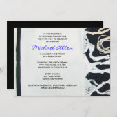 Tallit Tallis Bar-Schläger Mitzvah Einladung laden (Vorne/Hinten)