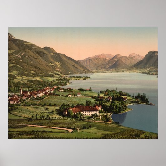 Talloires, Annecy, Frankreich Poster (Vorne)