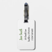 Tallrosa Wasserlilie zwischen Lily Pads Gepäckanhänger (Rückseite vertikal)