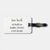 Tallrosa Wasserlilie zwischen Lily Pads Gepäckanhänger (Rückseite horizontal)