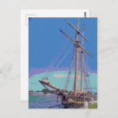 Tallschiff-Form Postkarte (Vorne/Hinten)