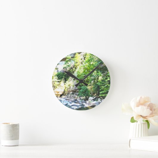 Talluah Gorge Runde Wanduhr (Zuhause)