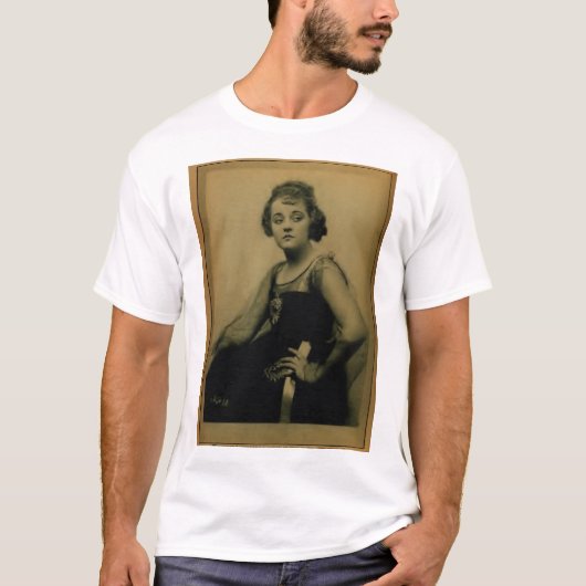 Tallulah Bankhead 1918 Vintager Porträt T - Shirt (Vorderseite)