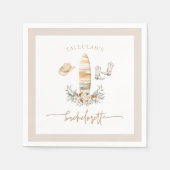 TALLULAH Bohemisch Cowgirl Bachelorette Serviette (Vorderseite)