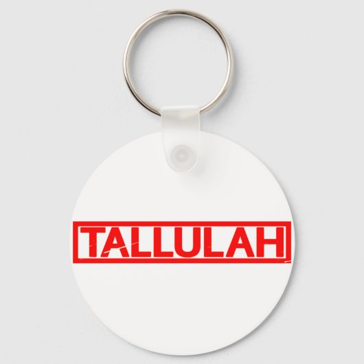 Tallulah-Briefmarke Schlüsselanhänger (Vorderseite)