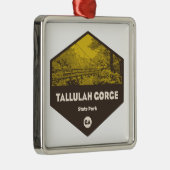 Tallulah Gorge Staat Park Georgia Ornament Aus Metall (Rechts)