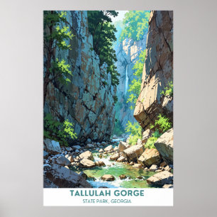 Tallulah Gorge Staat Park, Georgia Poster