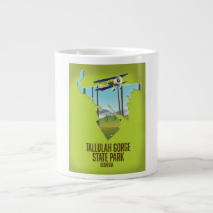Tallulah Gorge Staat Park Karte Jumbo-Tasse