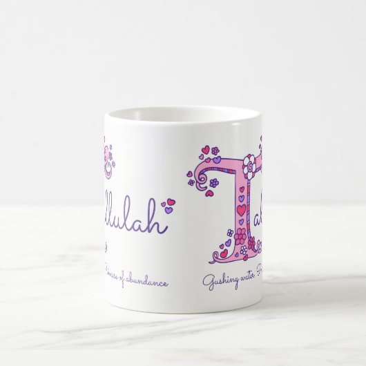 Tallulah Name bedeutet doodletter T art Tasse (Mittel)