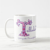 Tallulah Name bedeutet doodletter T art Tasse (Links)