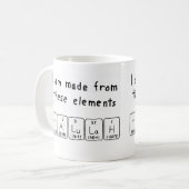 Tallulah Namen-Tasse periodischer Tabelle Kaffeetasse (Vorderseite Links)