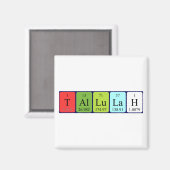 Tallulah periodic table name magnet (Vorderseite/Rückseite)