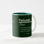 Tallulah Personalized Name Coffee Mug Zweifarbige Tasse (VorderseiteRechts)