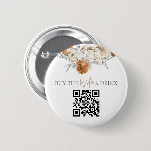 TALLULAH Terracotta Kaufen Sie die Braut einen Dri Button (Vorne & Hinten)