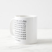 Tally der Zwangsstörung-OCD Kaffeetasse (Vorderseite Links)