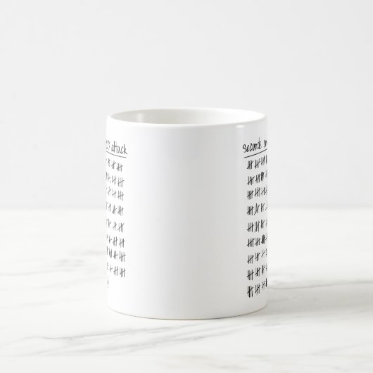 Tally der Zwangsstörung-OCD Kaffeetasse (Mittel)