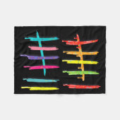 Tally Marks 6 7 Numbers Funny Six Seven 67 Meme Ge Fleecedecke (Vorderseite (Horizontal))