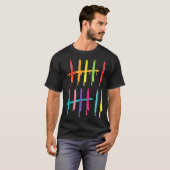Tally Marks 6 7 Numbers Funny Six Seven 67 Meme Ge T-Shirt (Vorne ganz)